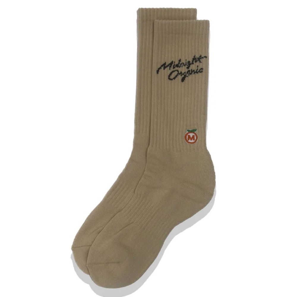 Midnight Organic Men’s Camel Socks ONE SIZE NEW